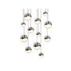 Sonneman 2917.13-AST 12 Lights Satin Nickel 50W Grapes LED Pendant