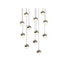 Sonneman 2917.13-SML 12 Lights Satin Nickel 36W Grapes LED Pendant