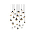 Sonneman 2918.01-AST 24 Lights Polished Chrome 100W Grapes LED Pendant