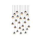 Sonneman 2918.01-MED 24 Lights Polished Chrome 96W Grapes LED Pendant