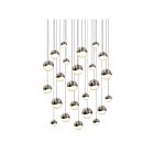 Sonneman 2918.13-AST 24 Lights Satin Nickel 100W Grapes LED Pendant