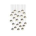 Sonneman 2918.13-LRG 24 Lights Satin Nickel 132W Grapes LED Pendant