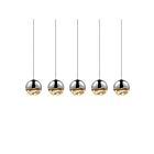 Sonneman 2921.01-LRG 5 Lights Polished Chrome 28W Grapes LED Pendant