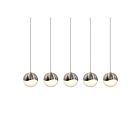 Sonneman 2921.13-LRG 5 Lights Satin Nickel 28W Grapes LED Pendant
