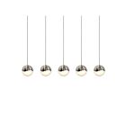 Sonneman 2921.13-MED 5 Lights Satin Nickel 20W Grapes LED Pendant