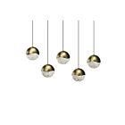 Sonneman 2921.14-LRG 30W Brass Finish LED Pendant