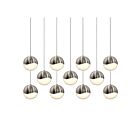 Sonneman 2922.13-LRG 11 Lights Satin Nickel 61W Grapes LED Pendant