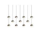 Sonneman 2922.13-SML 11 Lights Satin Nickel 33W Grapes LED Pendant