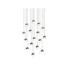 Sonneman 2923.13-SML 16 Lights Satin Nickel 48W Grapes LED Pendant