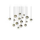 Sonneman 2923.14-AST 96W Brass Finish LED Pendant