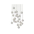 Sonneman 2966.01 24 Lights Polished Chrome 4W Champagne Bubbles LED Pendant