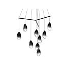 Sonneman 2977.25K 9 Lights Satin Black 4W Liquid LED Pendant