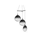 Sonneman 2995.25K-LRG 3 Lights Satin Black 4W Cantina LED Pendant