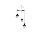 Sonneman 2995.25K-SML 3 Lights Satin Black 4W Cantina LED Pendant
