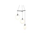 Sonneman 2995.25W-MED 3 Lights Satin Black 4W Cantina LED Pendant