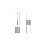 Sonneman 3092.14 3-Lights 45W Brass Finish LED Chandelier