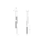 Sonneman 3093.14 3-Lights 15W Brass Finish LED Chandelier