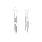 Sonneman 3095.01 6-Lights 23W Polished Chrome LED Chandelier