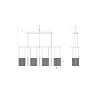 Sonneman 3096.01 7-Lights 99W Polished Chrome LED Chandelier