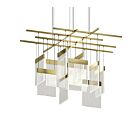 Sonneman 3097.14 11-Lights 160W Brass Finish LED Chandelier