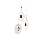 Sonneman 3113.01E 3 Lights Polished Chrome 30W Meclisse LED Pendant