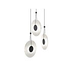 Sonneman 3113.25C 3 Lights Satin Black 30W Meclisse LED Pendant