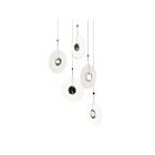 Sonneman 3115.01E 5 Lights Polished Chrome 50W Meclisse LED Pendant