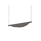Sonneman 3121.25 1 Light Satin Black 15W Tela LED Pendant