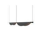 Sonneman 3122.25 2 Lights Satin Black 60W Tela LED Pendant
