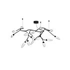 Sonneman 3287.25 17 Lights Satin Black 17W Vines Semi-Flush Mount