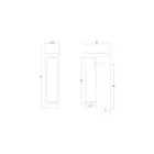 Sonneman 3361.98 16W Textured White LED Track Light