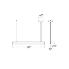 Sonneman 3463.97 17W Textured Black LED Pendant