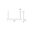 Sonneman 3464.97 20W Textured Black LED Pendant