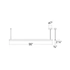Sonneman 3468.77 46W Natural Anodized LED Pendant