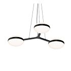 Sonneman 3612.25 6-Lights 28W Satin Black LED Chandelier