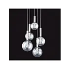 Sonneman 3765.35 5 Lights Polished Nickel 60W Bubbles Pendant