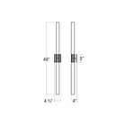 Sonneman 3964.01 68W Polished Chrome LED Wall Sconce