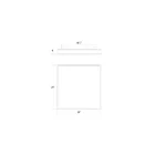 Sonneman 3977.03-35 53W Satin White LED Flush Mount