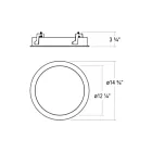 Sonneman 3997.03 30W Satin White LED Flush Mount