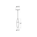 Sonneman 4160.38 3W Satin Brass LED Pendant