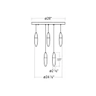 Sonneman 4163.01 27W Polished Chrome LED Pendant