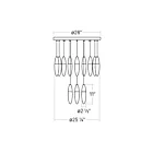 Sonneman 4164.01 36W Polished Chrome LED Pendant