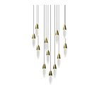 Sonneman 4164.38 36W Satin Brass LED Pendant