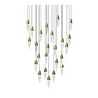 Sonneman 4166.38 72W Satin Brass LED Pendant