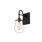 Sonneman 4286.25 60W Satin Black Bathroom Sconce