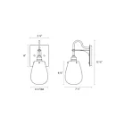 Sonneman 4286.25 60W Satin Black Bathroom Sconce