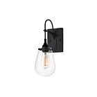 Sonneman 4290.25 75W Satin Black Bathroom Sconce