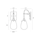 Sonneman 4290.25 75W Satin Black Bathroom Sconce