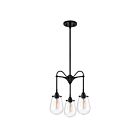 Sonneman 4294.25 3 Lights Satin Black 60W Chelsea Pendant