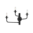 Sonneman 4540.25 180W Satin Black Wall Sconce